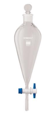 Borosil® Funnels - Separatory - Pear-Shaped - PTFE Stopcock - 2000mL - 29/32 - CS/10