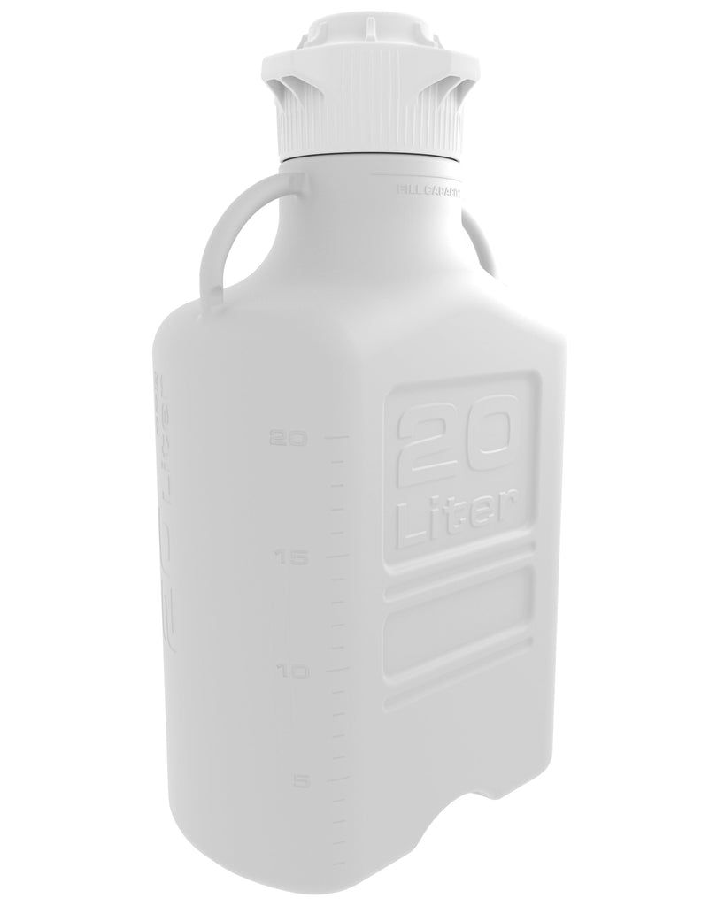EZBio® Carboy, High Density Poly Ethylene (HDPE), 20L, No Spigot, VersaCap® 120mm, Double Bagged, Non Sterile | img_1 | Foxx Life Sciences Global | shopfls.com