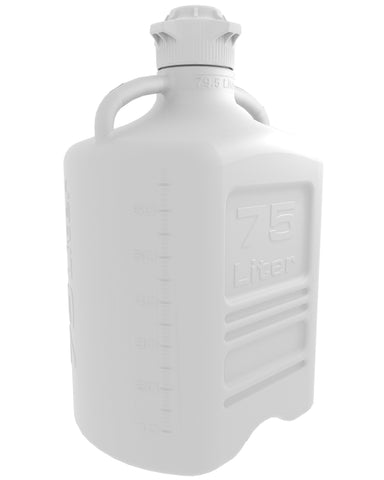 EZBio® Carboy, Polypropylene (PP), 75L, No Spigot, VersaCap® 120mm, Double Bagged, Non Sterile | img_1 | Foxx Life Sciences Global | shopfls.com