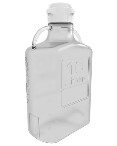 EZBio® Carboy, Polycarbonate (PC), 10L, No Spigot, VersaCap® 83B, Double Bagged, Non Sterile | img_1 | Foxx Life Sciences Global | shopfls.com