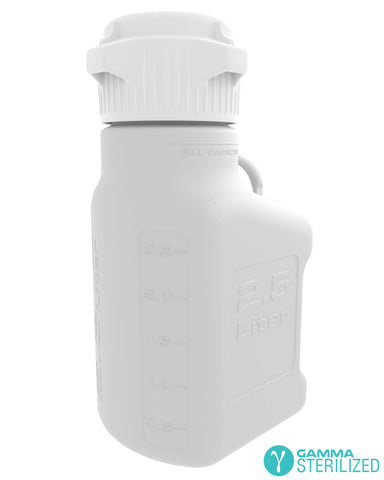 EZBio® 2.5L (0.5 GAL) Polypropylene (PP) Carboy with VersaCap® 83B, Double Bagged, Gamma Sterilized | img_1 | Foxx Life Sciences Global | shopfls.com