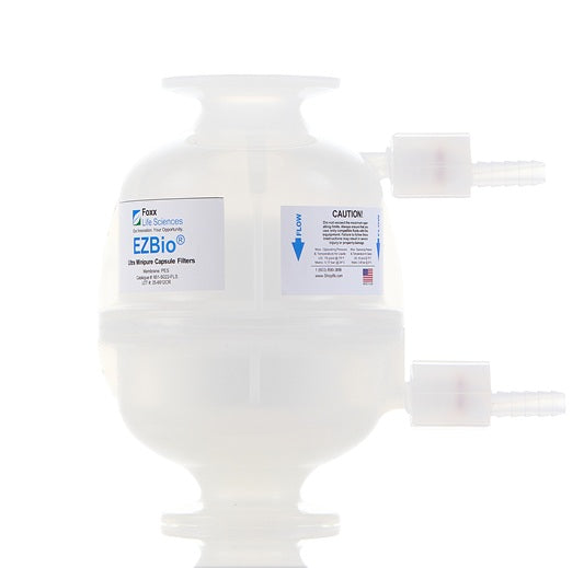 EZBio® Ultra Minipure Capsule Filter 2", Double-Layer PES, Silicone O-Ring, Non-Sterile, 4/CS