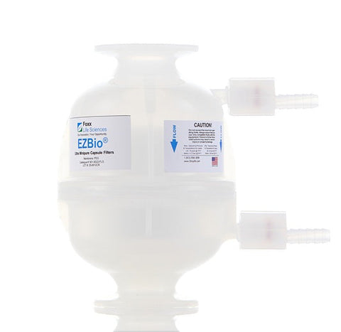 EZBio® Ultra Minipure Capsule Filter 2", Double-Layer PES, Silicone O-Ring, Non-Sterile, 4/CS
