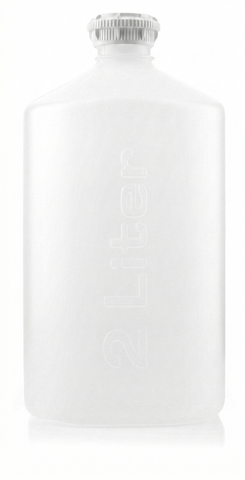 EZBio®pure S Bottle, 2L, GL45 VersaCap, Individually Double Bagged, Non Sterile