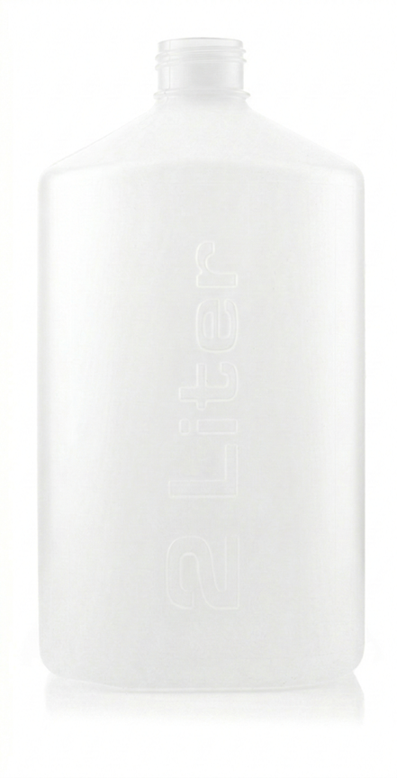 EZBio®pure S Bottle, 2L, No Cap, Mutually Double Bagged, Non-Sterile