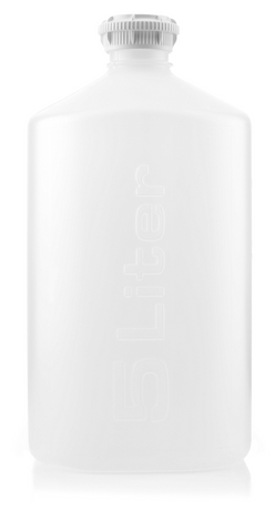 EZBio®pure S Bottle, 5L, GL45 VersaCap, Individually Double Bagged, Sterile