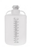 EZclear® Round Carboy 50L, PP, Class VI, 83B Closed VersaCap®, Sterile