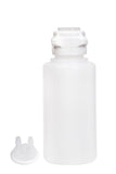 Round EZLabpure™ Polypropylene (PP) Vacuum Bottle, 1 L, Open VersaCap® 53B, With Closed and 2x5/16" HB Adapters, 1/EA | img_1 | Foxx Life Sciences Global | shopfls.com