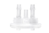 Round EZLabpure™ Polypropylene (PP) Vacuum Bottle, 2 L, Open VersaCap® 53B, With Closed and 2x1/4" HB Adapters, 1/EA | img_3 | Foxx Life Sciences Global | shopfls.com