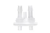 Round EZLabpure™ Polypropylene (PP) Vacuum Bottle, 2 L, Open VersaCap® 53B, With Closed and 2x5/16" HB Adapters, 1/EA | img_3 | Foxx Life Sciences Global | shopfls.com