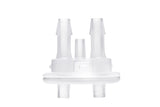 Round EZLabpure™ Polypropylene (PP) Vacuum Bottle, 1 L, Open VersaCap® 53B, With Closed and 2x5/16" HB Adapters, 1/EA | img_3 | Foxx Life Sciences Global | shopfls.com