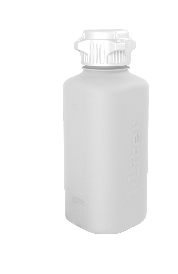 1L Heavy Duty HDPE Vacuum Bottle, VersaCap, 53B Closed | img_1 | Foxx Life Sciences Global | shopfls.com