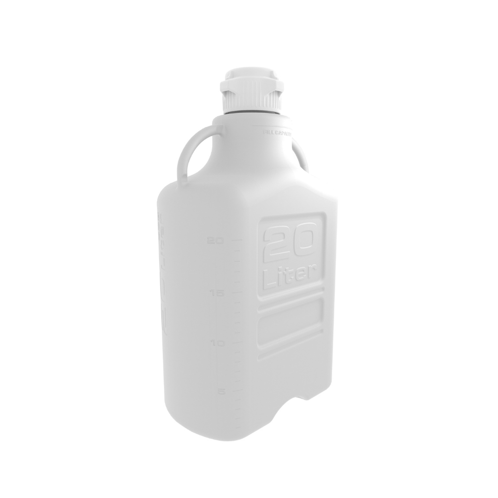 EZBio® 20L (5 GAL) Polypropylene (PP) Carboy with VersaCap® 83B, Double Bagged, Gamma Sterilized