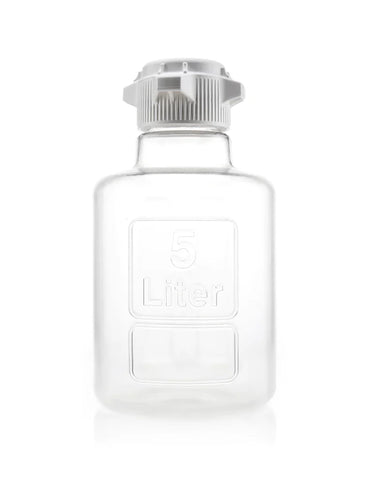 EZBio® Titanium Round Carboy, 5 Liter, PC, No Spigot, VersaCap® 83B, Sterile - Lab-grade carboy for bioprocessing and research. | img_1 | Foxx Life Sciences Global | shopfls.com