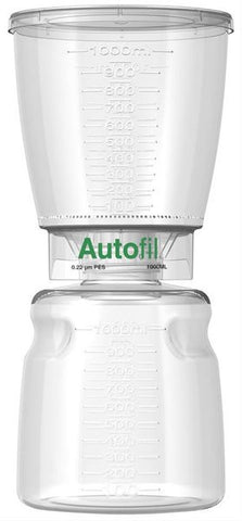  1000ml Autofil® .2μm High Flow PES Bottle Top Filter Full