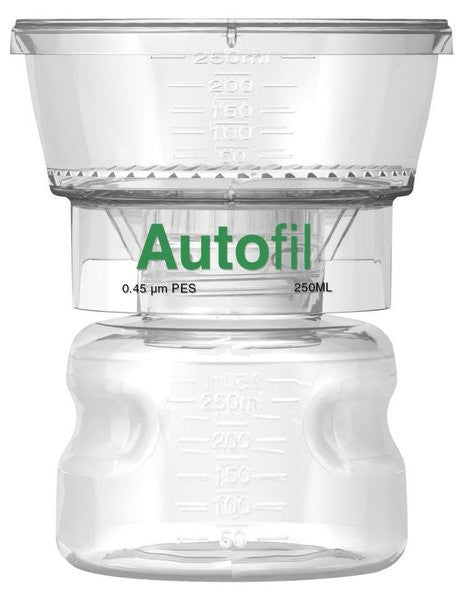  250ml Autofil® .45μm High Flow PES Bottle Top Filter Full