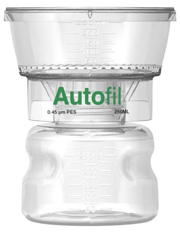  250ml Autofil® .45μm High Flow PES Bottle Top Filter Full