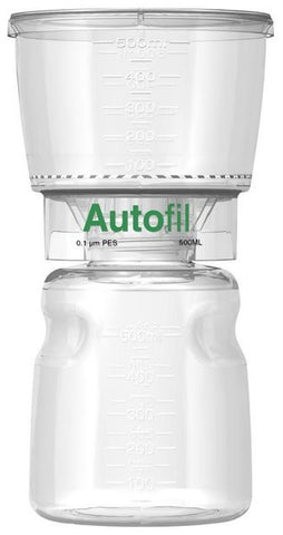  500ml Autofil® .1μm High Flow PES Bottle Top Filter Full