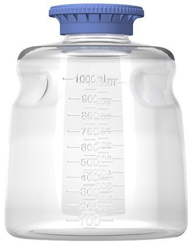 Foxx Life Sciences 1000ml PC Media Bottle with SECUREgrip cap, Sterile