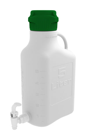 5L (1 Gal) HDPE Carboy with 83mm Cap and Spigot