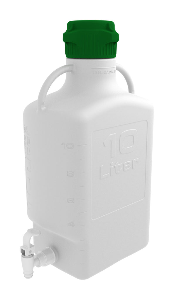 10L (2.5 Gal) HDPE Carboy with 83mm Cap and Spigot