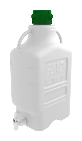 20L (5 Gal) HDPE Carboy with 83mm Cap and Spigot