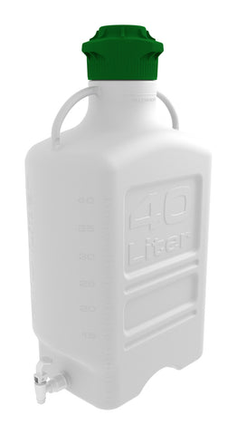 40L (10 Gal) HDPE Carboy with 120mm Cap and Spigot