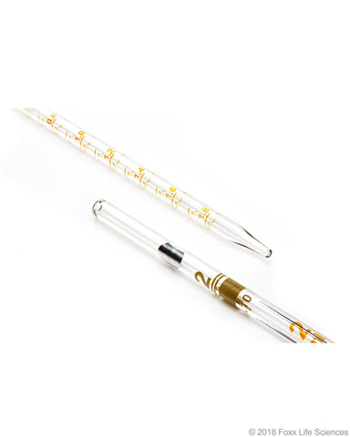 Borosil Graduated Serological pipettes - 3.3 Borosilicate - CS/10 - 2mL