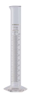 Graduated Measuring Cylinder Pour Out Single Metric ASTM 10 mL Individual Certificate - TC