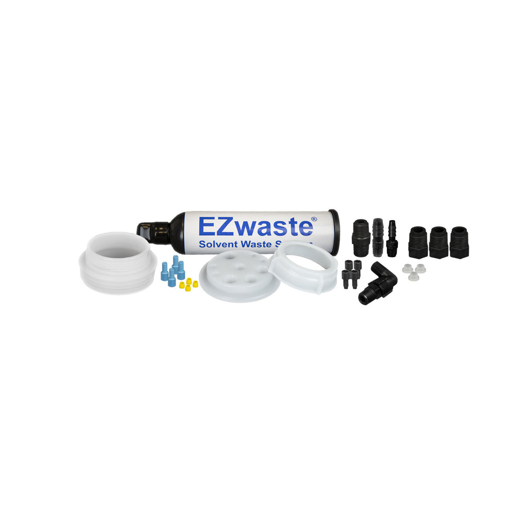 EZWaste® UN/DOT Filter Kit, VersaCap® 70S w/ Threaded Adapter, 4 Ports for 1/8” OD Tubing, 3 Ports for ¼” OD Tubing, 1 Port for 1/4" or 3/8" HB Adapter