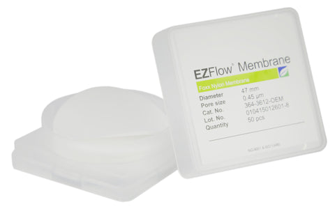 50 pack EZFlow® 47mm 0.45µm Nylon Membrane Disc Filter