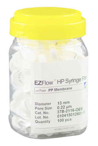 13mm Syringe Filter, .2μm PP, 100/pack