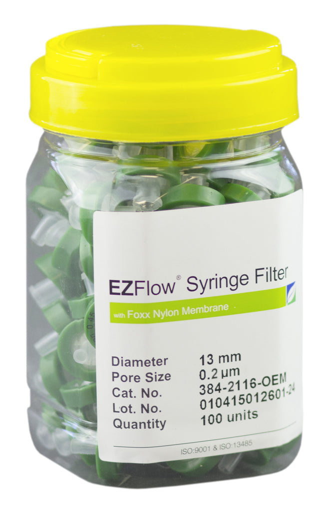 13mm Syringe Filter, .2μm Nylon, 100/pack