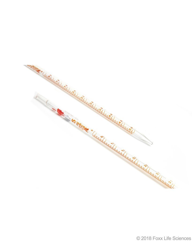 Borosil Graduated Pipette Mohr Class A USP Type I - ISO 835 -  Ind Cert 5mL (5*0.05)