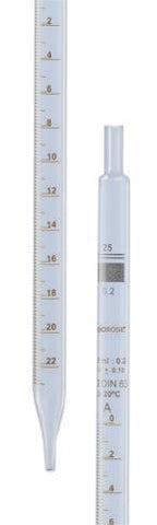 Borosil® Pipettes - Serological - Class B - 1.0mL x 0.10mL - CS/20