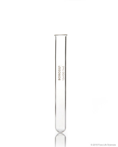 Borosil Test Tubes with Rim 12*100 Borosilicate ISO 4142 - 7 mL - CS/800