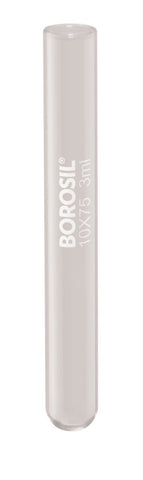 Borosil® Tubes - Test - Reusable - Plain End - 8mL - 12mm x 125mm (OD x H) - CS/800