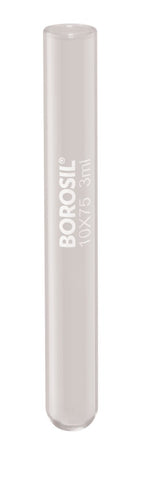 Borosil® Tubes - Test - Reusable - Plain End - 170mL - 38mm x 200mm (OD x H) - CS/50