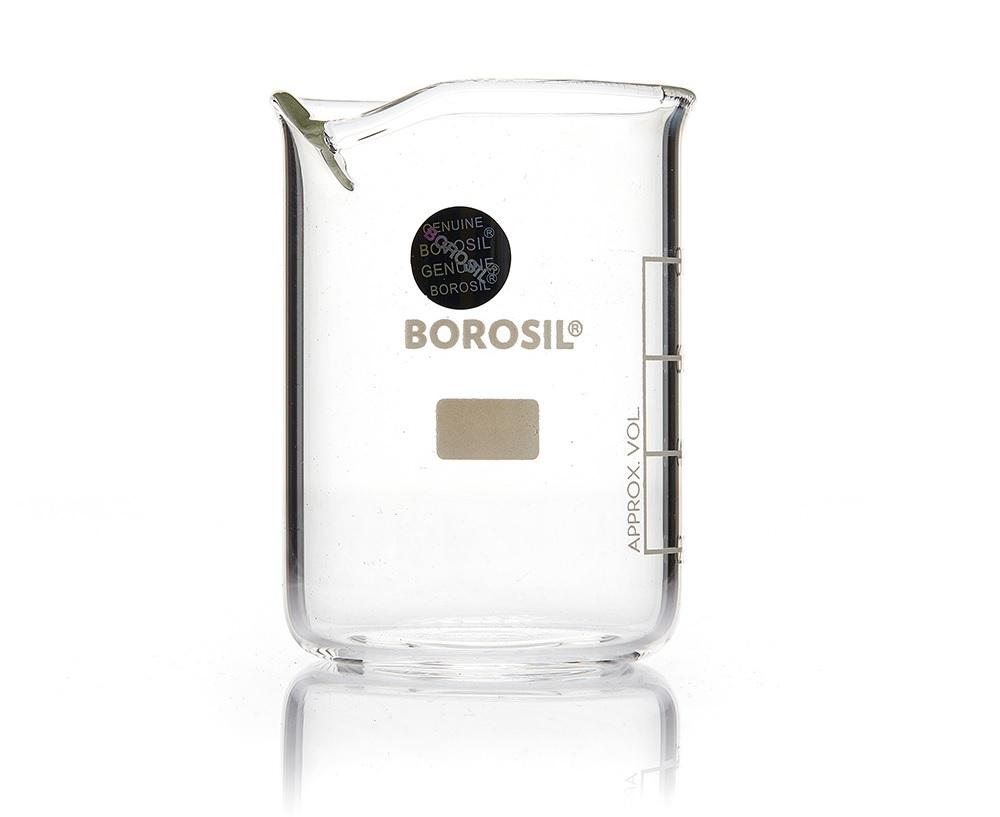 Borosil® Low-Form Glass Beaker with Spout - 25mL - CS/60