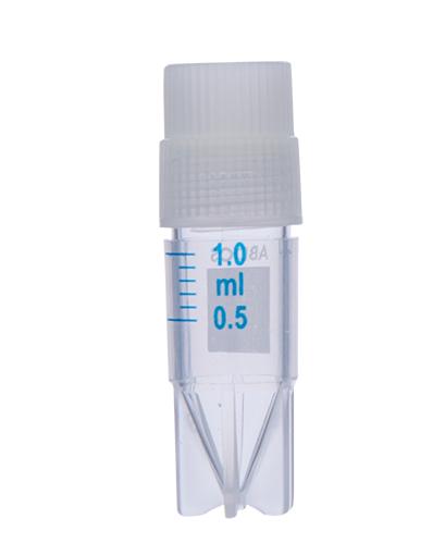 Abdos Cryo Vial External Thread with Star Foot, Polypropylene (PP) 1.0ml, Gamma Sterilized, 1000/CS