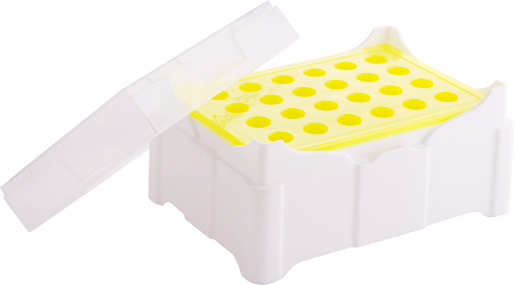 Abdos PCR Freezer Color Change Rack, Polypropylene (PP) with 96 Places in a 12 X 8 Array, 1/EA