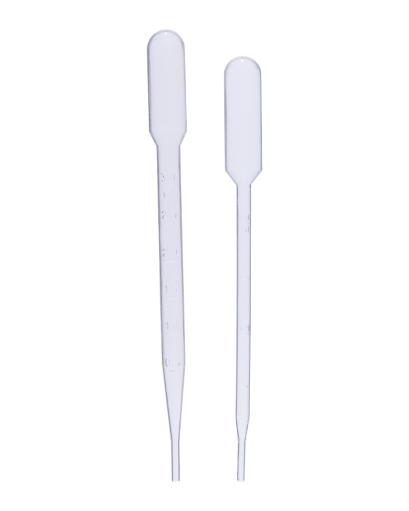Abdos Pasteur Pipettes, Low Density Polyethylene (LDPE) 1.0ml, Sterile Individually Wrapped, 450/CS