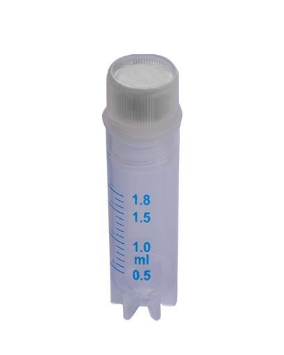 Abdos White Cryo Coders, HDPE, for External and Internal Threaded Vial Identification, 100/CS