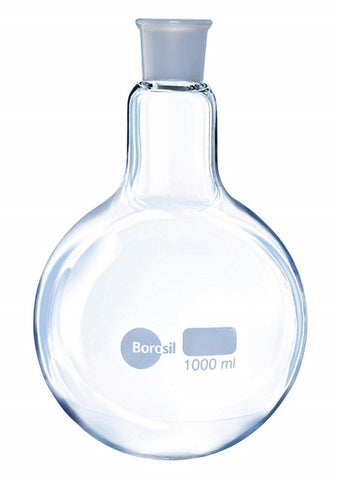 Borosil® Round Bottom Boiling Flasks With Beaded Rim - 1000 mL - CS/20