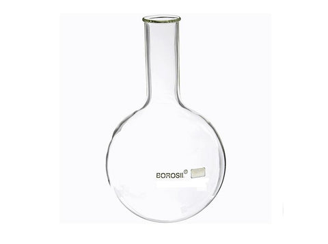 Borosil® Flasks - Boiling - Round Bottom - Ground Glass Neck - 50mL - 19/26 - CS/5