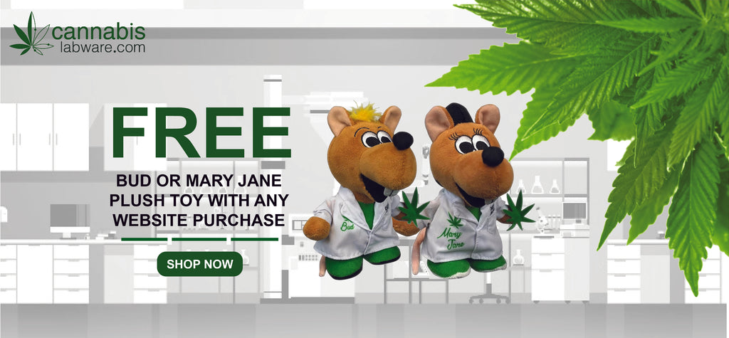 Cannabis Labware Free Bud and Mary Jane Plush Science Toys